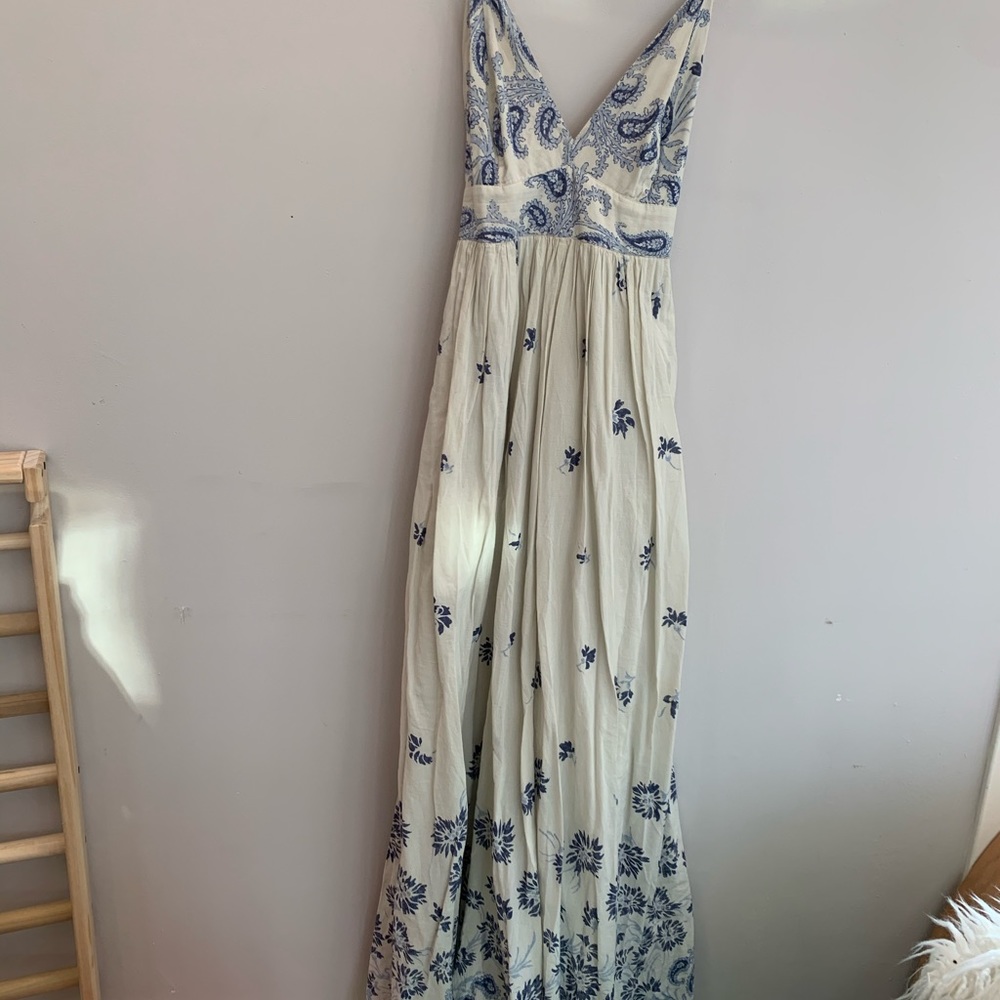Floral Cotton Gap Maxi Dress
